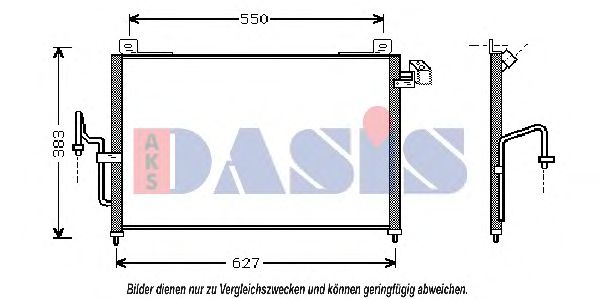 Радиатор кондиционера aksdasis 112012N