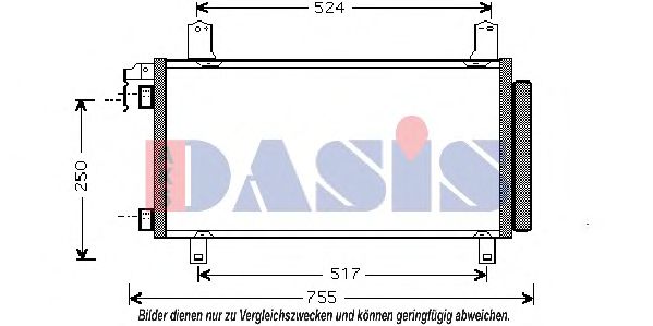Радиатор кондиционера aksdasis 112013N