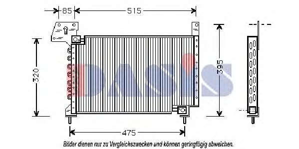 Радиатор кондиционера aksdasis 112040N