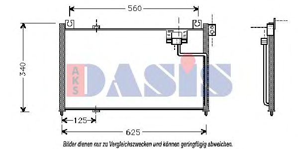 Радиатор кондиционера aksdasis 112310N