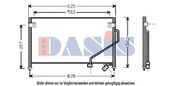 Радиатор кондиционера aksdasis 112320N