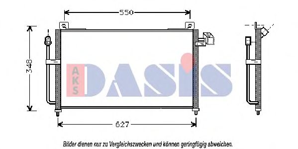 Радиатор кондиционера AKS DASIS 112330N Радиатор кондиционера AKS DASIS 112330N