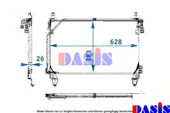 Радиатор кондиционера AKS DASIS 121910N Радиатор кондиционера AKS DASIS 121910N
