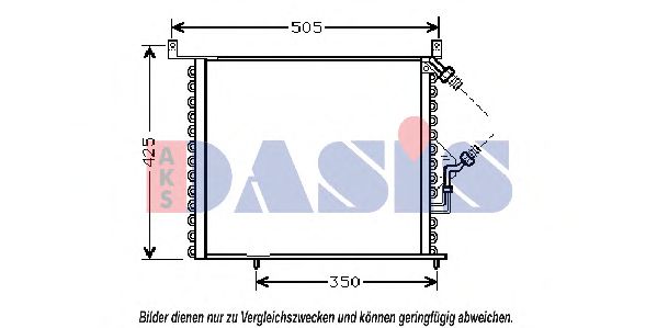 Радиатор кондиционера AKS DASIS 121920N Радиатор кондиционера AKS DASIS 121920N