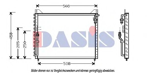 Радиатор кондиционера aksdasis 121930N