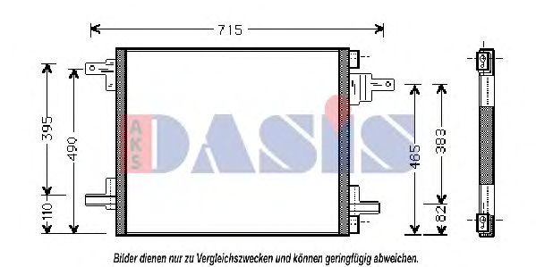 Радиатор кондиционера aksdasis 122004N