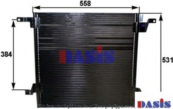 Радиатор кондиционера aksdasis 122005N