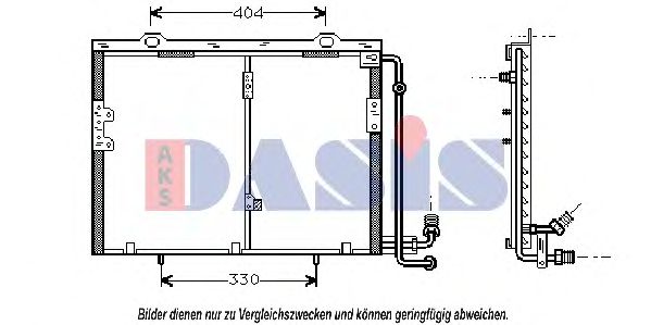 Радиатор кондиционера AKS DASIS 122060N Радиатор кондиционера AKS DASIS 122060N