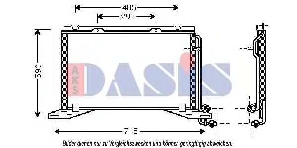 Радиатор кондиционера AKS DASIS 122180N Радиатор кондиционера AKS DASIS 122180N