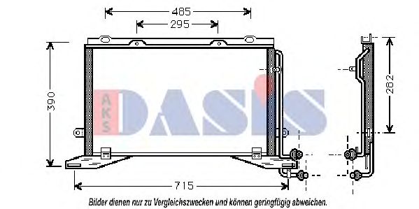 Радиатор кондиционера AKS DASIS 122210N Радиатор кондиционера AKS DASIS 122210N