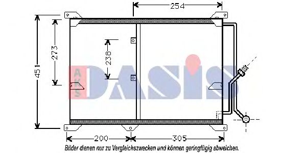 Радиатор кондиционера AKS DASIS 122870N Радиатор кондиционера AKS DASIS 122870N