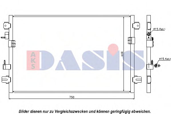 Радиатор кондиционера aksdasis 132006N
