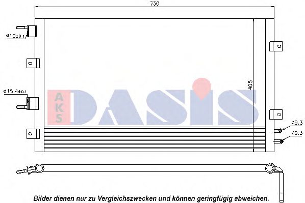 Радиатор кондиционера aksdasis 132007N