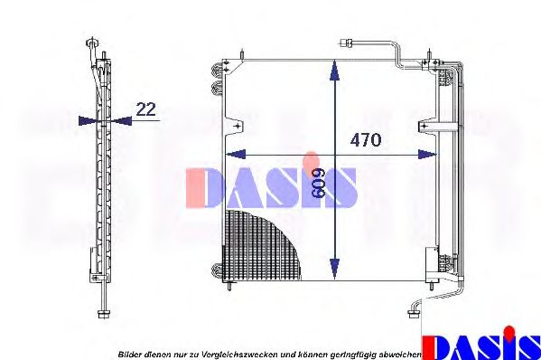 Радиатор кондиционера AKS DASIS 132090N Радиатор кондиционера AKS DASIS 132090N