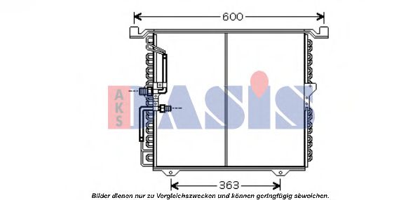 Радиатор кондиционера AKS DASIS 132400N Радиатор кондиционера AKS DASIS 132400N