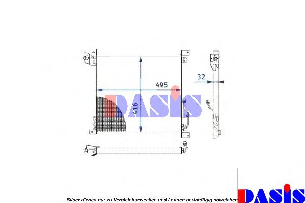 Радиатор кондиционера AKS DASIS 132410N Радиатор кондиционера AKS DASIS 132410N