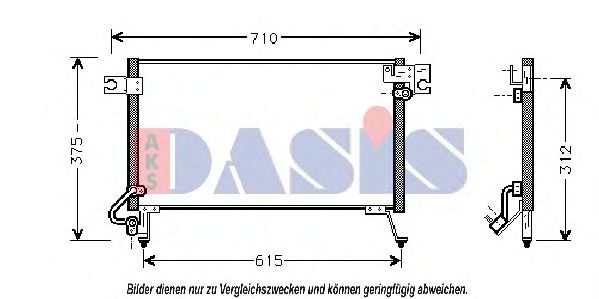 Радиатор кондиционера aksdasis 142000N