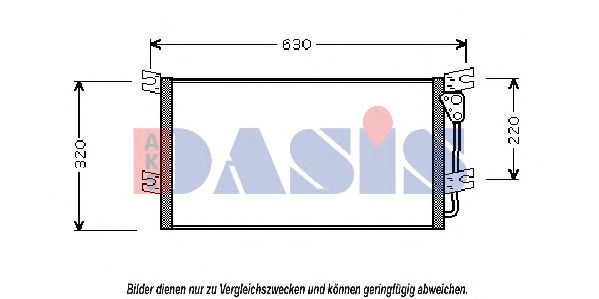 Радиатор кондиционера aksdasis 142004N