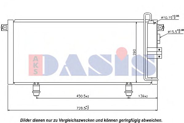 Радиатор кондиционера aksdasis 142024N