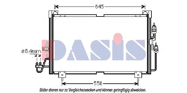 Радиатор кондиционера aksdasis 142028N
