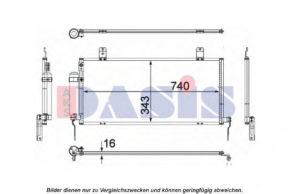 Радиатор кондиционера aksdasis 142029N