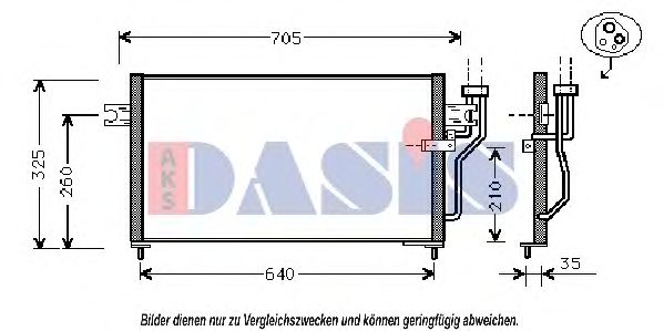 Радиатор кондиционера MITSUBISHI MB657967 Радиатор кондиционера MITSUBISHI MB657967