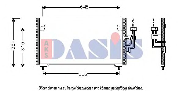 Радиатор кондиционера aksdasis 142100N