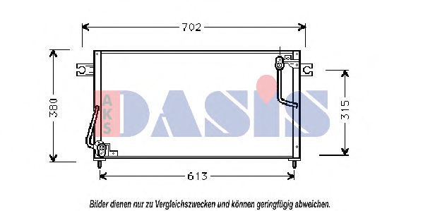 Радиатор кондиционера aksdasis 142200N