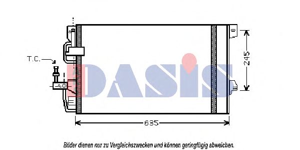 Радиатор кондиционера aksdasis 152023N