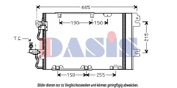 Радиатор кондиционера aksdasis 152027N