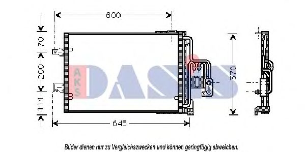Радиатор кондиционера aksdasis 152028N