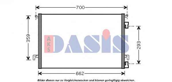 Радиатор кондиционера AKS DASIS 152029N Радиатор кондиционера AKS DASIS 152029N