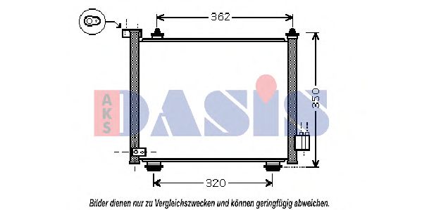 Радиатор кондиционера aksdasis 152033N