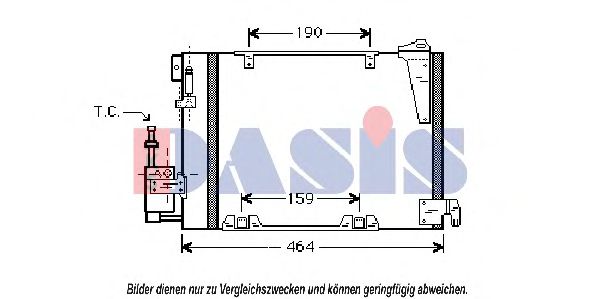 Радиатор кондиционера aksdasis 152050N