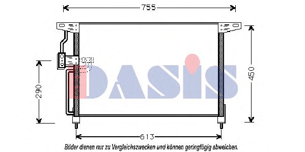 Радиатор кондиционера AKS DASIS 152650N Радиатор кондиционера AKS DASIS 152650N