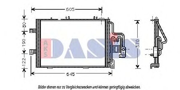 Радиатор кондиционера AKS DASIS 152690N Радиатор кондиционера AKS DASIS 152690N