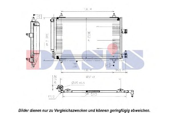 Радиатор кондиционера aksdasis 162008N