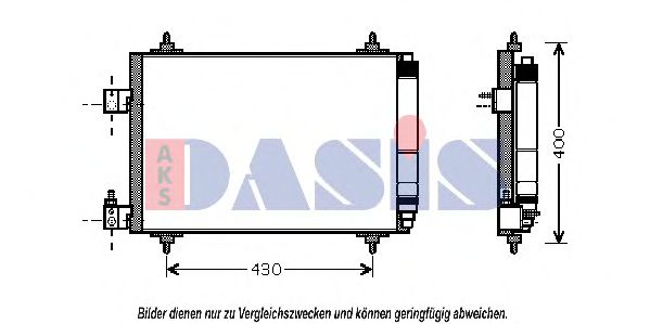 Радиатор кондиционера aksdasis 162013N