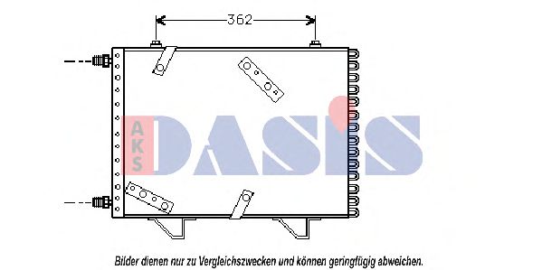 Радиатор кондиционера AKS DASIS 162090N Радиатор кондиционера AKS DASIS 162090N