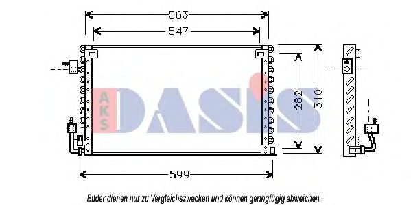 Радиатор кондиционера AKS DASIS 162290N Радиатор кондиционера AKS DASIS 162290N
