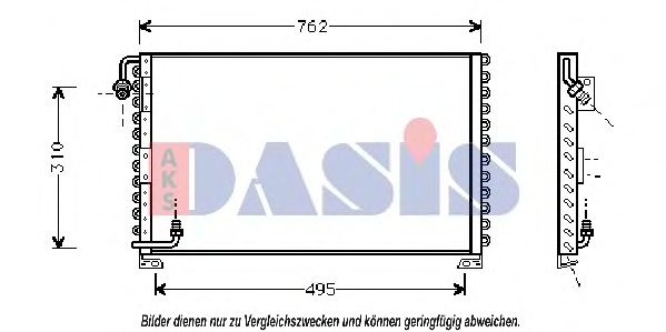 Радиатор кондиционера aksdasis 172050N