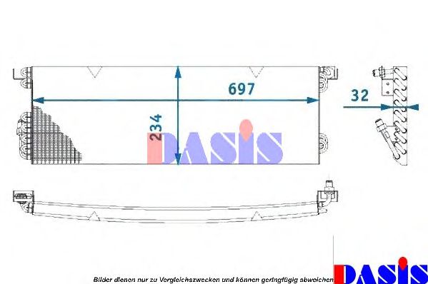 Радиатор кондиционера aksdasis 172150N