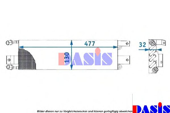 Радиатор кондиционера aksdasis 172160N