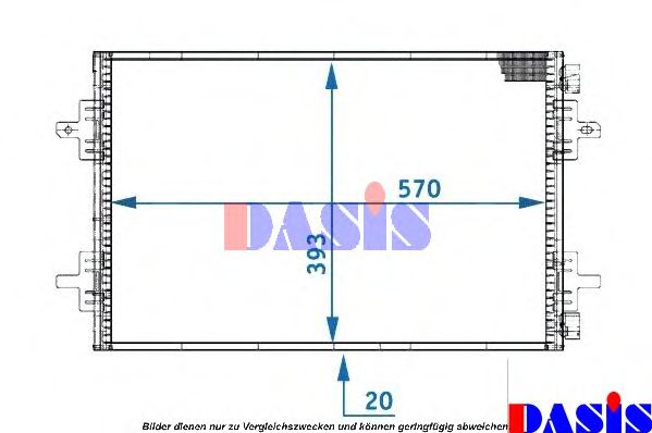 Радиатор кондиционера aksdasis 182006N