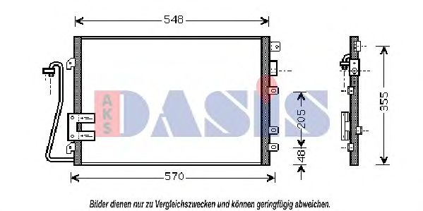Радиатор кондиционера aksdasis 182024N