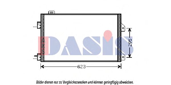 Радиатор кондиционера aksdasis 182026N