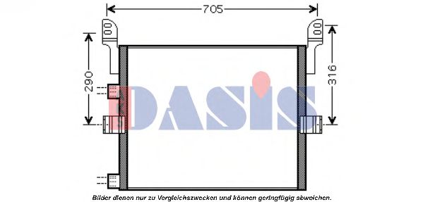 Радиатор кондиционера aksdasis 182028N