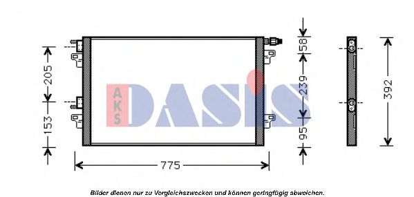 Радиатор кондиционера aksdasis 182031N