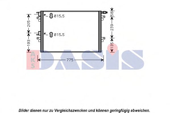 Радиатор кондиционера aksdasis 182033N