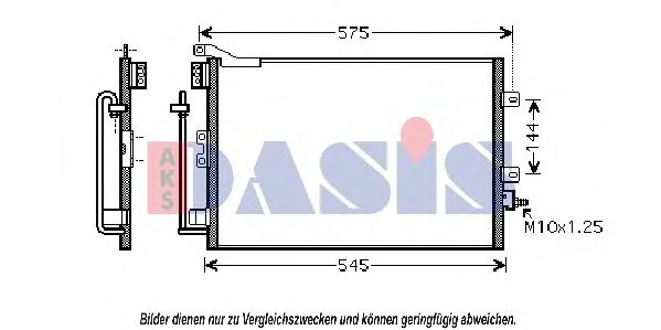 Радиатор кондиционера aksdasis 182035N